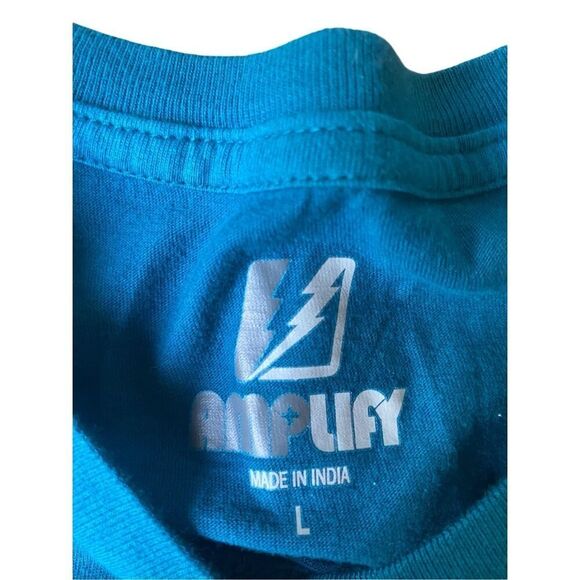 Y2K Amplify long sleeve GOOD VIBES T-shirt 00s LARGE - Picture 2 of 7